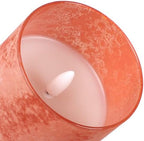 Flameless Candles with Remote Orange Glass LED Pillar Candles Set of 3 - Image 3