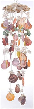 Nature's Melody Wind Chimes for Indoor, Seashell Tuned Unique Design, 25” by laddawan