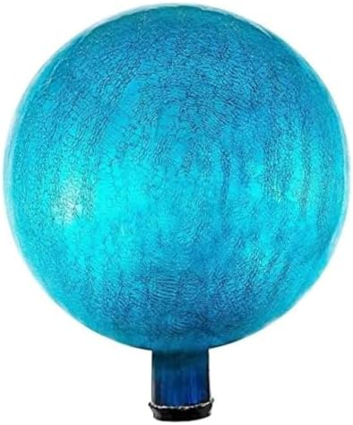 12-Inch Teal Reflective Glass Garden Orb, Mirror-Polished Hollow Sphere for Weather-Resistant Outdoor Yard Décor, Lawn Accent, Patio Landscaping, and Home Ornament, Shine, and Timeless Charm by Oakestry