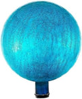 12-Inch Teal Reflective Glass Garden Orb, Mirror-Polished Hollow Sphere for Weather-Resistant Outdoor Yard Décor, Lawn Accent, Patio Landscaping, and Home Ornament, Shine, and Timeless Charm by Oakestry