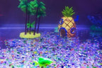 1100 Pcs Glow Stones Glowing in The Dark Pebbles Outdoor Decor Fish Tank Gravel Rocks Decoration (Pink in Daytime, Purple in The Dark) - Image 4