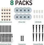 Lumina Lighting® 4W Landscape Lighting 12V Landscape Lights Low Voltage Landscape Path Lights Warm White Waterproof Outdoor Replaceable G4 LED Bulb for Garden Pathway Lawn Yard (Black) (8-Pack) - Image 4