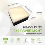 LUMENGY Paver Light 4x4 Inch (3.93x3.93), 2700K Warm White, Glare-Free Brick Lighting for Driveways, Walkways, Pool Decks and Patios, 12V Hardwired, IP67 Waterproof, Drive-Over Rated - Image 2