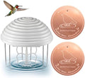 Bird Bath Water Agitator with 2 Round 99.99% Pure Copper Disk, Battery Powered Bird Bath Circulator, Quiet Waterproof Mover Keeps Water Fresh for All Season Use (Butterfly Paddle) by Chitidr