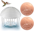 Bird Bath Water Agitator with 2 Round 99.99% Pure Copper Disk, Battery Powered Bird Bath Circulator, Quiet Waterproof Mover Keeps Water Fresh for All Season Use (Butterfly Paddle) by Chitidr