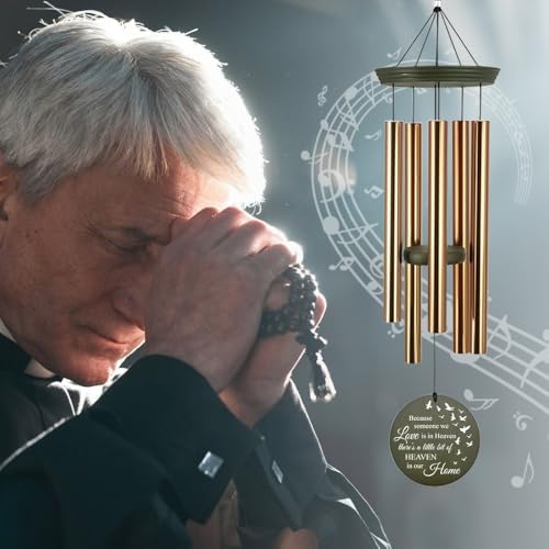 Personalized Memorial Photo Wind Chimes Forever in Heart - Image 6