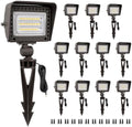 Gardenreet 12V Low Voltage Landscape Flood Lights, 7W LED Outdoor Wall Washer Lights 800LM Each, 2700K Warm White IP65 Aluminum Flood Lights, Angle Adjustable Wide Beam for Garden Beds, Yard, 12 Pack by Gardenreet