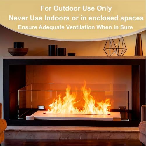 34.5 Inch Drop-in Table Top Fire Pit- A Portable Stainless Stel Fire Pit for Outdoor Use, Easy to Move and Does Not Require Connection to Pipes - Image 6