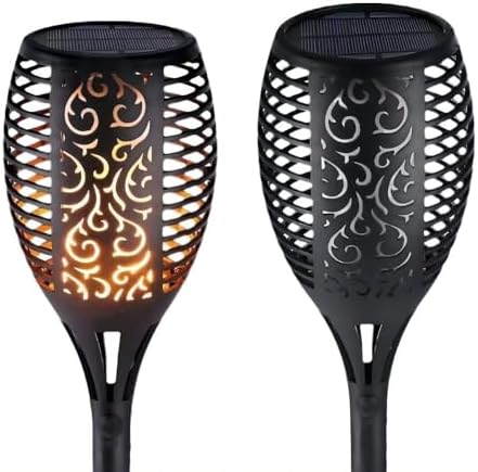 Solar Torch Lights Outdoor Flickering Flame,8Pack Outdoor Garden Landscape Light 12LED Ground Lawn Decoration Induction Torch Light - Image 7
