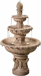 Kenroy Home Ibiza Classic Outdoor Floor Fountain, Sandstone, 45 Inch Height, 25.5 Inch Width, 25.5 Inch Depth by KenroyHome