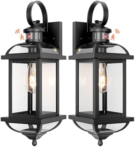 Motion Sensor Porch Lights Dusk to Dawn 19 Inch Large by DiscoverBeautyofLighting