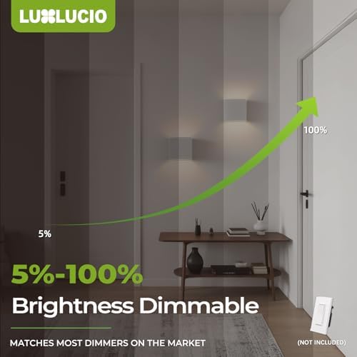 Bright Silver Up and Down Wall Sconce, 18W Dimmable 5%-100%, 5CCT 2700K-5000K Modern Wall Light, CRI90+, 120V-277V ETL FCC Certified, Indoor Outdoor Porch Living Room Wall Lamp - Image 7