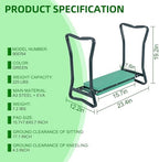 Backyard Expressions Garden Kneeler - Multi-Functional Gardening Seat and Kneeler - Image 3