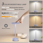 LED Rechargeable Cordless Table Lamp 2P Light Portable Lights - Image 3