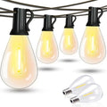 300FT Outdoor String Lights,120+2 Led Waterproof Shatterproof Edison Bulbs by Tenmiro