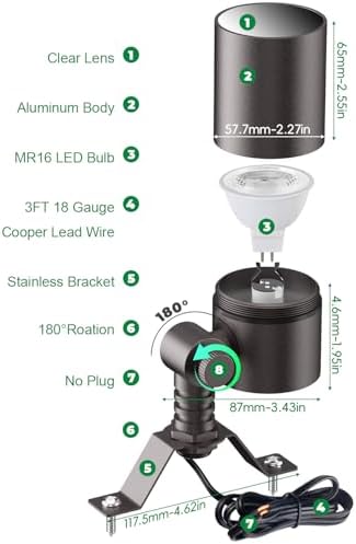 Landscape Light Tree Mount, Low Voltage Down Light 12V 1-Pack - Image 5