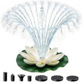 Floating Solar Fountain Lotus Flower Design for Garden Pond Bird Bath (B) by Unknown