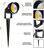 ZUCKEO 10W Low Voltage Landscape Lights LED Landscape Lighting with Connectors 12V Waterproof Outdoor Landscape Spotlights Floor Yard Lawn Best Garden Lights 1000LM Warm White (10Pack with Connector) - Image 3