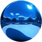 12 Inch Stainless Steel Gazing Ball, Blue Mirror Sphere for Garden Décor by Mageeki