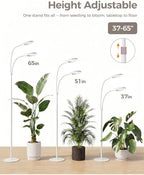 Bamworld Grow Lights for Indoor Plants, 2 Head Full Spectrum Plant Lights - Image 4