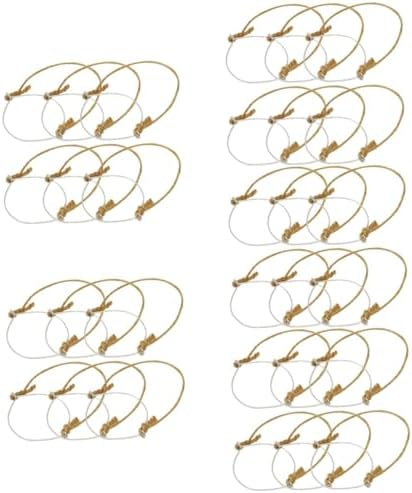 Healeved 30pcs Hemp Rope Jar Handles Wide Mouth Mason Jars Hangers for DIY Projects Wire Handles Burlap Rope by Healeved