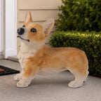 Brown Corgi Statues Outdoor Decorative, Dog Memorial Statue for Yard Lawn Patio Porch, Garden Pet Grave Marker Figures, by Unknown