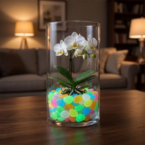 Glow in Dark Resin Pebbles 500pcs for Outdoor Landscaping - Image 4
