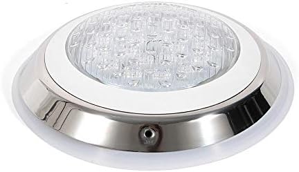 DNYSYSJ Pool Lights 12V LED Underwater Pool Lights for Inground Swimming Pools | RGB Color Changing LED Color Pool Light Bulb| Replacement Bulb with Remote Control (54W Stainless Steel+PC) - Image 4
