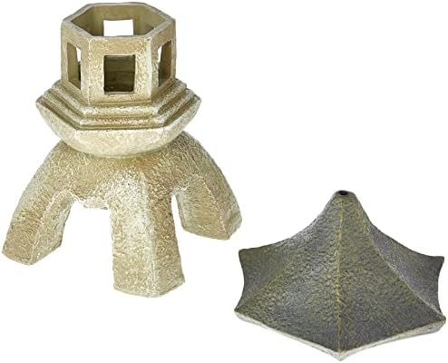 Design Toscano Asian Decor Pagoda Lantern Indoor/Outdoor Statue, Giant, Fiberglass Cast Stone Resin, Two Tone Stone Finish - Image 3