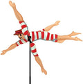Whirligig Spinner Victorian Swimmer 28" – Nostalgic Swim-Themed Design, Weather-Resistant Outdoor Decor, Durable & Lightweight for Patios, Yards, and Gardens - Eye-Catching Wind Spinner by PREMIERKITES