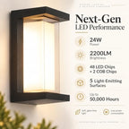 Outdoor Wall Lights, Outdoor Lights for House, 2200LM 3CCT Dimmable IP65 - Image 5