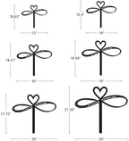 in Loving Memories Metal Garden Stake Decorative, Heart Design with Script Silhouette Statues for Yard Art, Outside, Patio, Outdoor Decor, Garden Decorations, Lawn Ornaments - 20" Black - Image 6