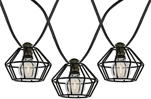Novelty Lights 11 Feet 10 Light LED G40 Outdoor Cafe String Lights by NoveltyLights-LightExperts