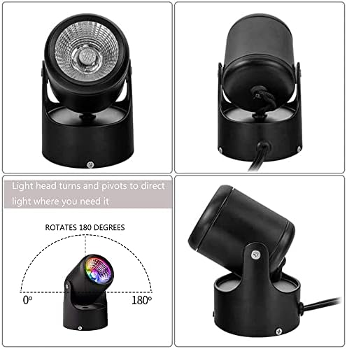 Kiven LED Flood Light with Automatic Timer 7W Background Light US Plug RGB Light with Remote Control,Indoor Color Changing Floodlight Uplight for Party,Halloween,Christmas - Image 5