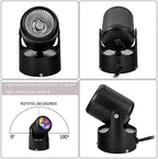 Kiven LED Flood Light with Automatic Timer 7W Background Light US Plug RGB Light with Remote Control,Indoor Color Changing Floodlight Uplight for Party,Halloween,Christmas - Image 5