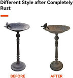 Classic Copper Bird Bath for Outdoors 22 Inch, Weather-Resistant Bird Feeders Decor for Garden, Patio​ or Yard - Image 6