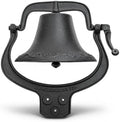 Stark USA XtremepowerUS Outdoor Large Dinner Bell Cast Iron Farmhouse School Church Vintage Antique Style Dinner Liberty Bell Farm Bell, Black by StarkUSA