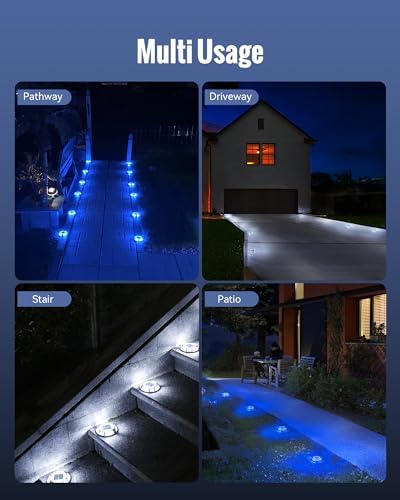 Solar Driveway Dock Lights Waterproof 24 Pack, Deck Lights Outdoor - Image 4