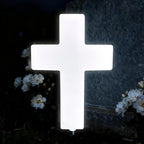 Solar Cross Light, Grave Decorations for Cemetery Memorial by MoonWinks