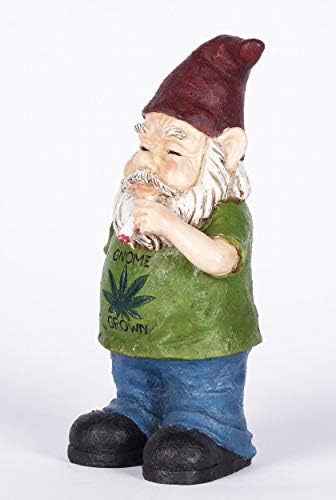 Hi-Line Gift Ltd, Gnome Smoking, 9.75-inch Height, Indoor Outdoor Statue Figurine - Image 6