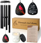 Cardinal Memorial Wind Chimes,32" Sympathy Windchimes for Loss of Loved One by Unknown