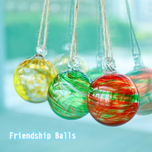 VCUTEKA Hanging Garden Gazing Balls, Glass Witch Ball for Outdoor Decor, 3" - Image 2