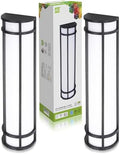 ASD LED 24" Half Cylinder Wall Light, Outdoor Patio Sconce | 3CCT, Stainless Steel, Waterproof, Energy Star, ETL Listed | 24W 1970LM 3000-5000K 100-277V | Exterior Lighting | Dark Bronze, 2 Pack by ASDLightingCorporation