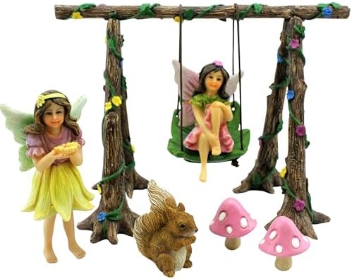 PRETMANNS Fairies for Fairy Garden Outdoor Accessories Kit - 6 Pieces by Pretmanns
