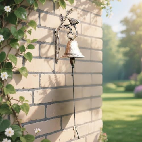 Dinner Bell Retro Cast for Indoor Outdoor Home Wall - Image 4