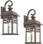 2-Pack Outdoor Wall Lights Fixtures ORB Finish Porch Lights Outdoor by Naxttii