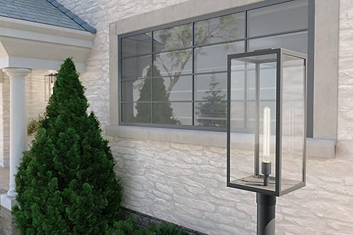 Kichler Branner Outdoor Post Light, Textured Black - Image 6