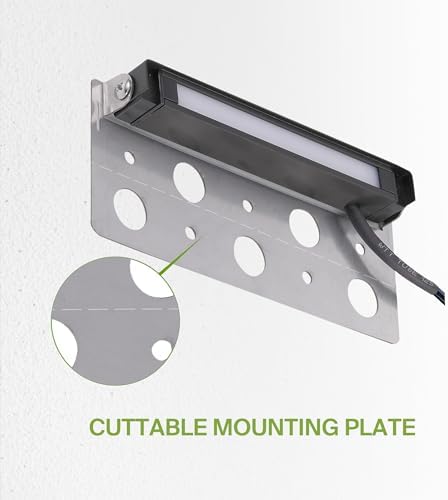 ASD LED 7 Inch Retaining Wall Light Fixture, Hardscape Paver Lighting | RGBW, App & Voice Control, Waterproof, ETL Listed | 3W 110LM RGB-2700K-6500K 12V | Landscape Step Illumination | Black, 16 Pack - Image 7
