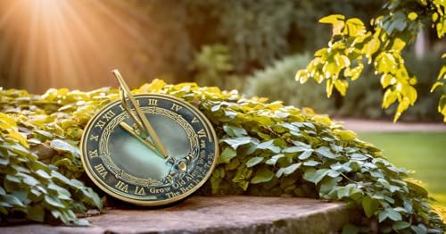 NauticalMart Personalized Grow Old Along w/Me Sundial Gift - 10 Inch Brass Sundial for Bride and Groom - Decorative Garden Sundial with Roman Numerals - Ideal for Weddings and Anniversaries - Image 6