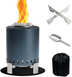 Breezz Smokeless Tabletop Fire Pit 7 in, Blue by BreezZ